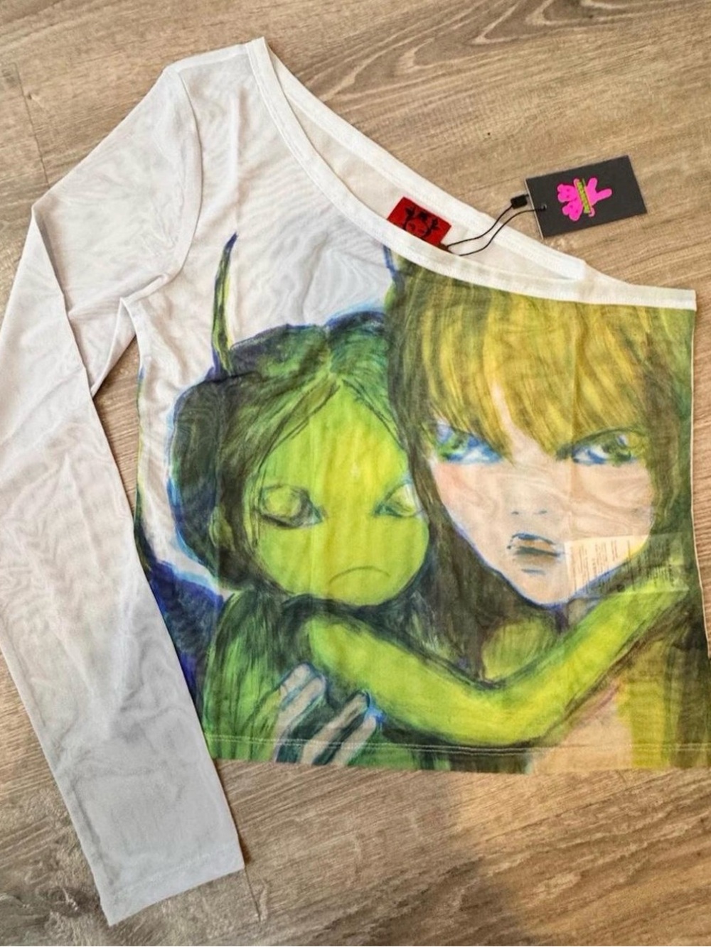 Heaven Marc Jacob’s on sleeve mesh top